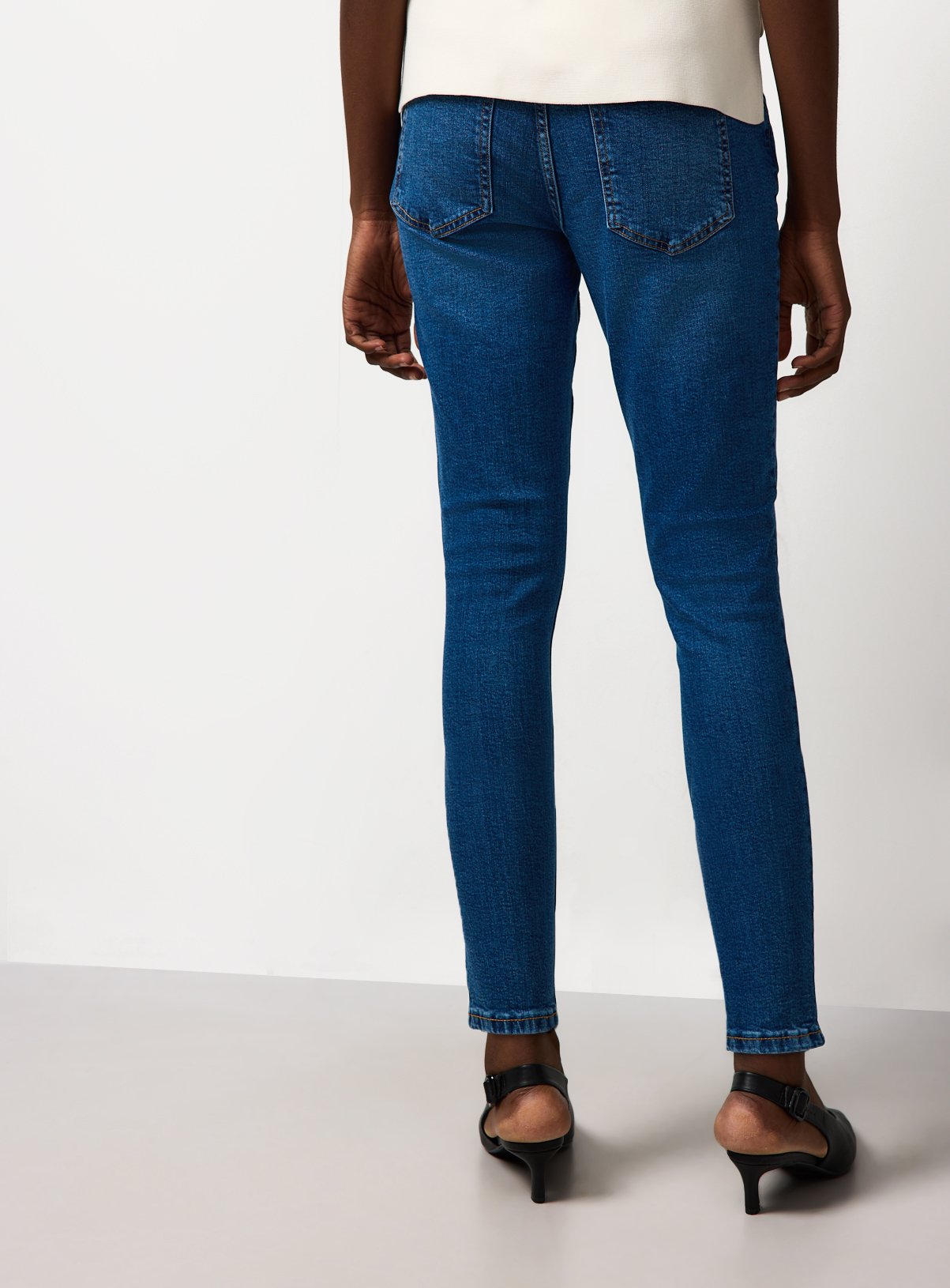 Dark Denim Slim Fit Mid Rise Jeans 14L - Image 4 thumbnail